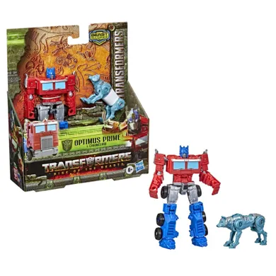 Transformers, Rise of the Beasts, Beast Weaponizer, Optimus Prime si Chainclaw, set de figurine, 2 buc.