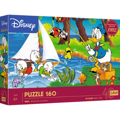 Trefl, 40 Years, Disney, Donald Duck, puzzle, 160 piese