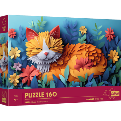 Trefl, 40 Years, Paper Art: Pisoi, puzzle, 160 piese