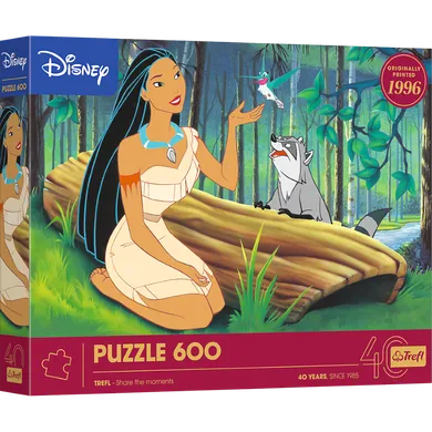 Trefl, 40 Years, Pocahontas, puzzle, 600 piese