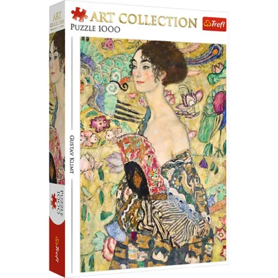 Trefl, Art Collection, Gustav Klimt, Lady with a Fan, puzzle, 1000 piese