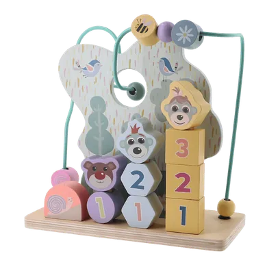 Trefl, Babies and the Bear, labirint cu bile din lemn, jucarie educativa