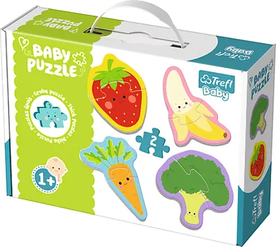 Trefl, Baby Classic, Legume si fructe Baby, puzzle, 8 piese