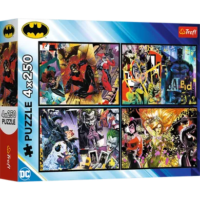 Trefl, Batman, puzzle, 4-250 piese