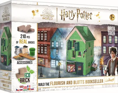 Trefl, Brick Trick, Harry Potter, Flourish and Blotts M, set creativ, 210 piese