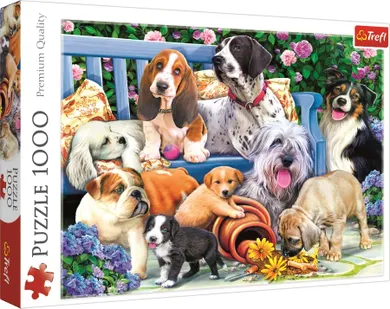 Trefl, Caini in gradina, puzzle, 1000 piese