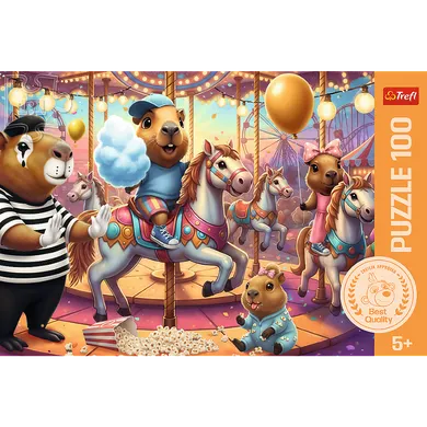 Trefl, Capibaras, puzzle, 100 piese
