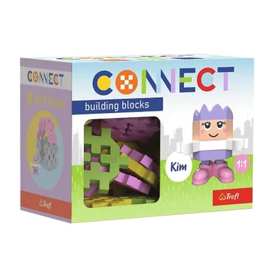 Trefl, Connect, Pocket Girl, Kim, set de constructie, 35 piese, 62003
