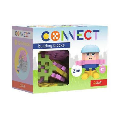 Trefl, Connect, Pocket Girl, set de constructie, 30 piese, 61980