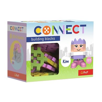 Trefl, Connect, Pocket Girl, set de constructie, 30 piese, 62003