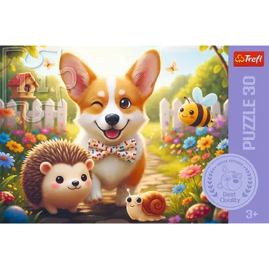 Trefl, Corgi's Day, puzzle, 30 piese