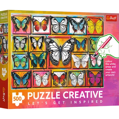 Trefl, Creative, Butterflies, puzzle, 500 piese