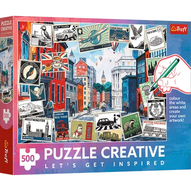 Trefl, Creative, London, England, puzzle, 500 piese
