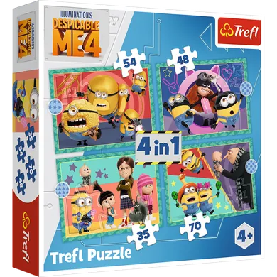 Trefl, Despicable Me 4, puzzle 4in1, 207 piese