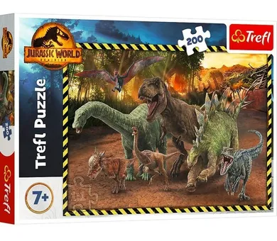 Trefl, Dinozauri din Jurassic Park, puzzle, 200 elemente