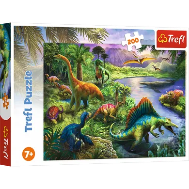 Trefl, Dinozauri pradatori, puzzle, 200 piese