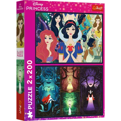 Trefl, Disney Princess, puzzle, 2-200 piese