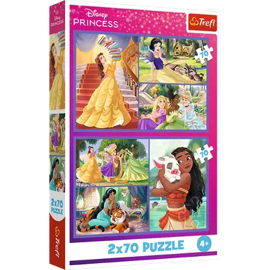 Trefl, Disney Princess, puzzle, 2-70 piese