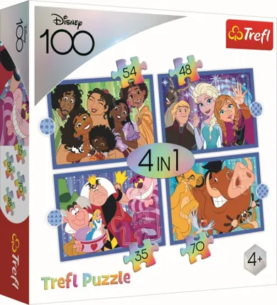 Trefl, Disney, puzzle 4in1, 207 piese