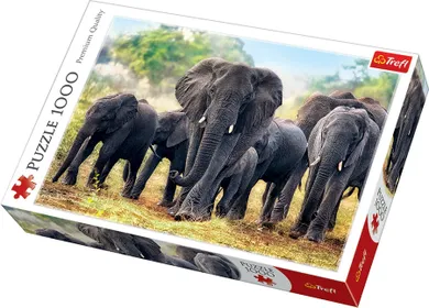 Trefl, Elefanti africani, puzzle, 1000 piese