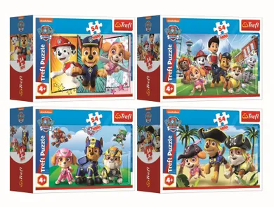 Trefl, Fii ca Paw Patrol, mini puzzle, 54 elemente, 1 buc.