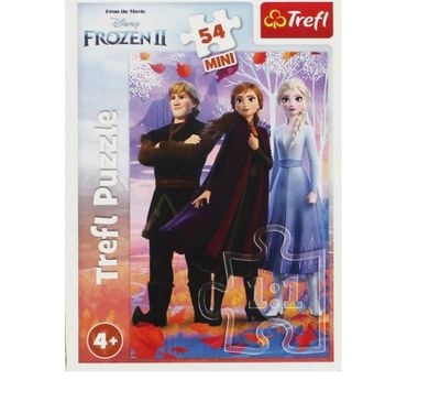 Trefl, Frozen, Mini, In lumea Annei si Elsei, puzzle, 54 elemente