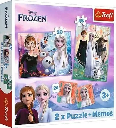 Trefl, Frozen, puzzle 2in1 + memo