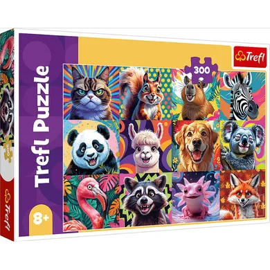 Trefl, Funny Animals, puzzle, 300 piese