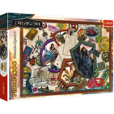 Trefl, How To Train Your Dragon, puzzle, 1000 piese