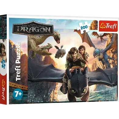 Trefl, How To Train Your Dragon, puzzle, 200 piese