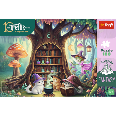 Trefl, Inspired By Fantasy, Trefliks, Pisicute magice, puzzle, 100 de piese