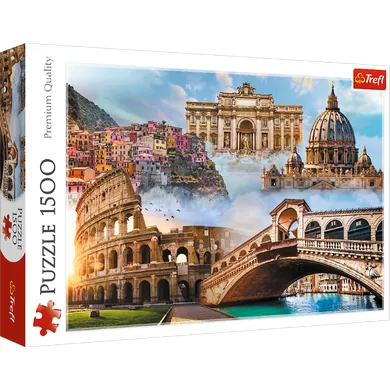 Trefl, Italy, puzzle, 1500 piese