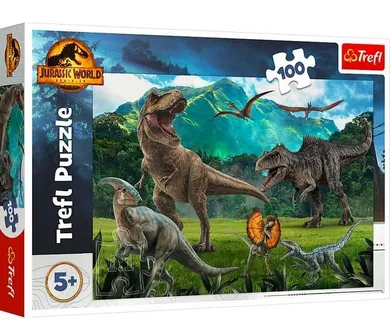 Trefl, Jurassic Park, dinozauri, puzzle, 100 elemente