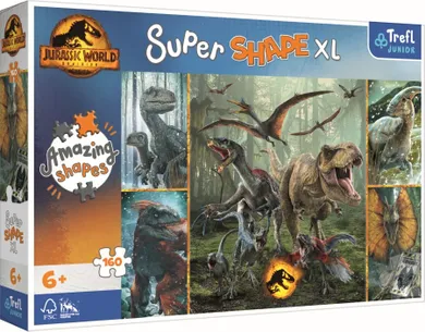 Trefl, Jurassic World, Dinozaurii deosebiti, puzzle, 160 elemente