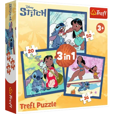 Trefl, Lilo si Stitch, puzzle 3in1