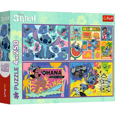 Trefl, Lilo si Stitch, puzzle, 4-250 piese