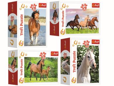Trefl, Lumea calutilor, puzzle mini, 54 elemente, 1 buc.