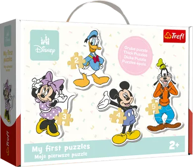 Trefl, Mickey Mouse, My First Puzzles, 2+3+4+5 piese