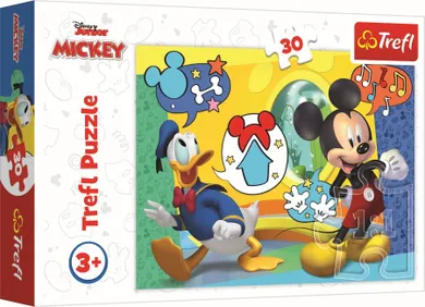 Trefl, Mickey Mouse si Casuta vesela, puzzle, 30 elemente