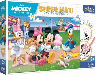 Trefl, Mickey Mouse, Super Maxi, puzzle, 24 piese
