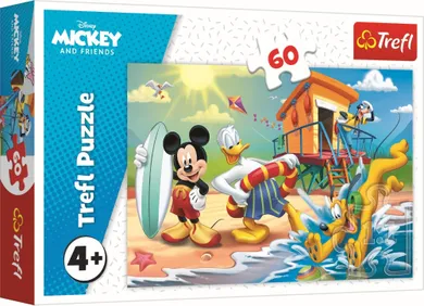 Trefl, Mickey Mouse, Zi interesanta pentru Miki si prietenii sai, puzzle, 60 piese