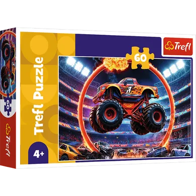 Trefl, Monster truck, puzzle, 60 piese
