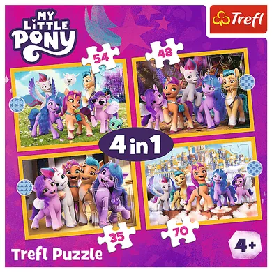 Trefl, My Little Pony, puzzle 4in1, 207 piese