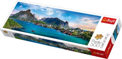 Trefl, Panorama, Arhipelagul Lofoten, Norvegia, puzzle, 500 piese