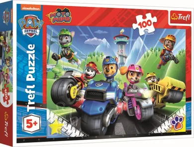 Trefl, Paw Patrol, Paw Patrol pe motociclete, puzzle, 100 piese