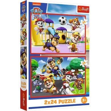 Trefl, Paw Patrol, puzzle, 2-24 piese