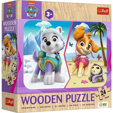 Trefl, Paw Patrol, puzzle din lemn, 24 piese