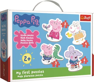 Trefl, Peppa Pig, Baby Classic, Draguta Peppa Pig, puzzle, 18 piese
