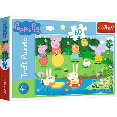 Trefl, Peppa Pig, Distractie de vacanta, puzzle, 60 piese