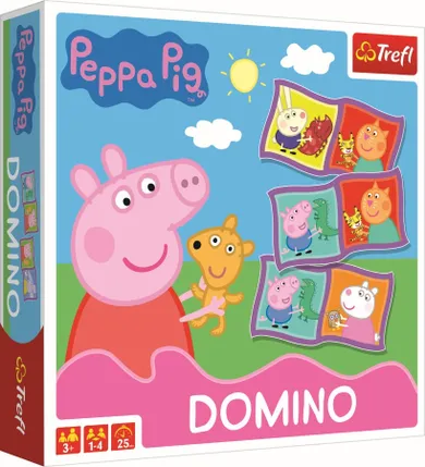 Trefl, Peppa Pig, Domino, joc